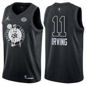 Wholesale Cheap Celtics 11 Kyrie Irving Jordan Brand Black 2018 All-Star Game Swingman Jersey