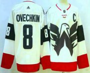 Cheap Men's Washington Capitals #8 Alex Ovechkin White 2023 Stadium Series Authentic Jersey