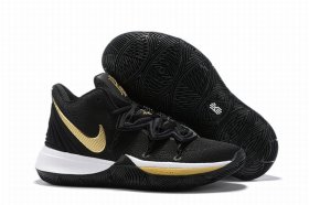 Wholesale Cheap Nike Kyire 5 Black White Gold-logo