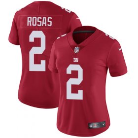 Wholesale Cheap Nike Giants #2 Aldrick Rosas Red Alternate Women\'s Stitched NFL Vapor Untouchable Limited Jersey