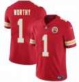 Cheap Youth Kansas City Chiefs #1 Xavier Worthy Red 2024 Draft Vapor Untouchable Limited Football Stitched Jersey
