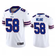 Wholesale Cheap Men's Buffalo Bills #58 Matt Milano 2022 White Vapor Untouchable Limited Stitched Jersey