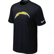 Wholesale Cheap Nike Los Angeles Chargers Sideline Legend Authentic Logo Dri-FIT NFL T-Shirt Black