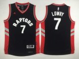 Wholesale Cheap Men's Toronto Raptors #7 Kyle Lowry Revolution 30 Swingman 2014 New Black Jersey
