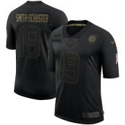 Wholesale Cheap Nike Steelers 19 JuJu Smith Schuster Black 2020 Salute To Service Limited Jersey