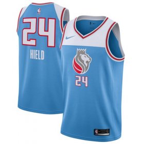 Wholesale Cheap Nike Sacramento Kings #24 Buddy Hield Blue NBA Swingman City Edition Jersey