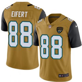 Wholesale Cheap Nike Jaguars #88 Tyler Eifert Gold Youth Stitched NFL Limited Rush Jersey