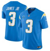 Wholesale Cheap Men's Los Angeles Chargers #3 Derwin James Jr. Light Blue 2023 F.U.S.E. With 3-Star C Patch Vapor Untouchable Limited Football Stitched Jersey