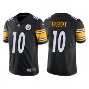 Wholesale Cheap Men's Pittsburgh Steelers #10 Mitchell Trubisky Black Vapor Untouchable Limited Stitched Jersey