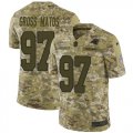 Wholesale Cheap Nike Panthers #97 Yetur Gross-Matos Camo Men's Stitched NFL Limited 2018 Salute To Service Jersey