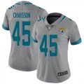 Wholesale Cheap Nike Jaguars #45 K'Lavon Chaisson Silver Women's Stitched NFL Limited Inverted Legend Jersey