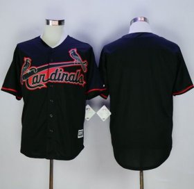 Wholesale Cheap Cardinals Blank Black New Cool Base Fashion Stitched MLB Jersey