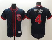 Wholesale Cheap Padres #4 Wil Myers Navy Blue Fashion Stars & Stripes Flexbase Authentic Stitched MLB Jersey