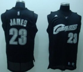 Wholesale Cheap Cleveland Cavaliers #23 LeBron James Black Swingman Throwback Jersey