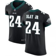 Wholesale Cheap Nike Eagles #24 Darius Slay Jr Black Alternate Men's Stitched NFL New Elite Jersey