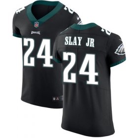 Wholesale Cheap Nike Eagles #24 Darius Slay Jr Black Alternate Men\'s Stitched NFL New Elite Jersey