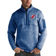 Wholesale Cheap New Jersey Devils Antigua Fortune Quarter-Zip Pullover Jacket Blue