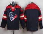 Wholesale Cheap Nike Texans Blank Navy Blue Player Pullover NFL Hoodie