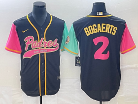 Wholesale Cheap Men\'s San Diego Padres #2 Xander Bogaerts Brack NEW 2023 City Connect Cool Base Stitched Jersey