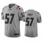 Wholesale Cheap Indianapolis Colts #57 Kemoko Turay Gray Vapor Limited City Edition NFL Jersey