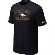 Wholesale Cheap Nike NFL Denver Broncos Heart & Soul NFL T-Shirt Black