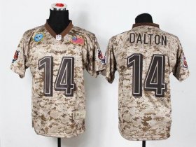 Wholesale Cheap Nike Bengals #14 Andy Dalton Camo Men\'s Stitched NFL New Elite USMC Jersey