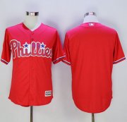 Wholesale Cheap Phillies Blank Red New Cool Base Stitched MLB Jersey