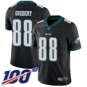 Wholesale Cheap Nike Eagles #88 Dallas Goedert Black Alternate Men\'s Stitched NFL 100th Season Vapor Limited Jersey