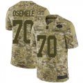 Wholesale Cheap Nike Jets #70 Kelechi Osemele Camo Men's Stitched NFL Limited 2018 Salute To Service Jersey