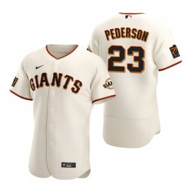 Wholesale Cheap Men\'s San Francisco Giants #23 Joc Pederson Cream Flex Base Stitched Jersey