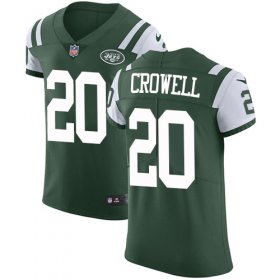 Wholesale Cheap Nike Jets #20 Isaiah Crowell Green Team Color Men\'s Stitched NFL Vapor Untouchable Elite Jersey