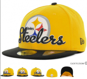 Wholesale Cheap Pittsburgh Steelers fitted hats 08