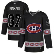 Wholesale Cheap Adidas Canadiens #37 Keith Kinkaid Black Authentic Team Logo Fashion Stitched NHL Jersey