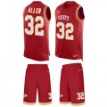 Wholesale Cheap Nike Chiefs #32 Marcus Allen Red Team Color Men's Stitched NFL Limited Tank Top Suit Jersey