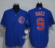 Wholesale Cheap Cubs #9 Javier Baez Blue New Cool Base Stitched MLB Jersey