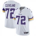 Wholesale Cheap Nike Vikings #72 Ezra Cleveland White Men's Stitched NFL Vapor Untouchable Limited Jersey