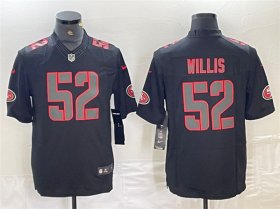 Cheap Men\'s San Francisco 49ers #52 Patrick Willis Black Impact Limited Stitched Jersey