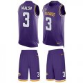 Wholesale Cheap Nike Vikings #3 Blair Walsh Purple Team Color Men's Stitched NFL Limited Tank Top Suit Jersey