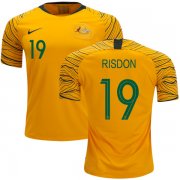 Wholesale Cheap Australia #19 Risdon Home Soccer Country Jersey