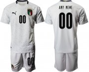 Wholesale Cheap 2021 Men Italy away customized white soccer jerseys