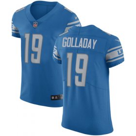 Wholesale Cheap Nike Lions #19 Kenny Golladay Blue Team Color Men\'s Stitched NFL Vapor Untouchable Elite Jersey