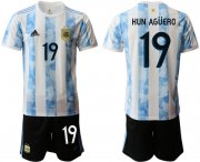 Wholesale Cheap Men 2020-2021 Season National team Argentina home white 19 Soccer Jersey