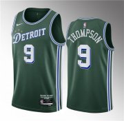 Wholesale Cheap Men's Detroit Pistons #9 Ausar Thompson Green 2023 Draft City Edition Stitched Basketball Jersey