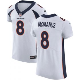Wholesale Cheap Nike Broncos #8 Brandon McManus White Men\'s Stitched NFL Vapor Untouchable Elite Jersey