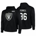 Wholesale Cheap Las Vegas Raiders #96 Clelin Ferrell Nike NFL 100 Primary Logo Circuit Name & Number Pullover Hoodie Black
