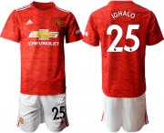 Wholesale Cheap Men 2020-2021 club Manchester United home 25 red Soccer Jerseys