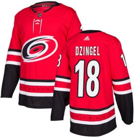 Wholesale Cheap Adidas Hurricanes #18 Ryan Dzingel Red Home Authentic Stitched Youth NHL Jersey