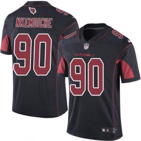 Wholesale Cheap Nike Cardinals #90 Robert Nkemdiche Black Men\'s Stitched NFL Limited Rush Jersey