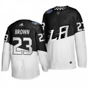 Wholesale Cheap Adidas Los Angeles Kings #23 Dustin Brown Men's 2020 Stadium Series White Black Stitched NHL Jersey