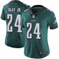 Wholesale Cheap Nike Eagles #24 Darius Slay Jr Green Team Color Women's Stitched NFL Vapor Untouchable Limited Jersey